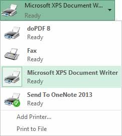 Microsoft xps document writer