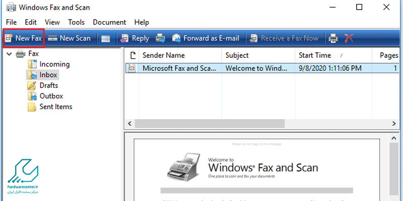 ارسال فکس با کامپیوتر؛ تنظیمات مربوط به ارسال و دریافت فکس